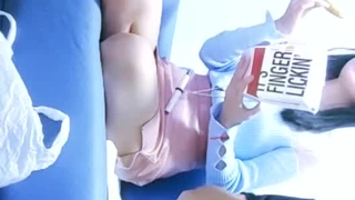 与一个出轨的青少年和她的大黑屌朋友的跨种族快速性爱